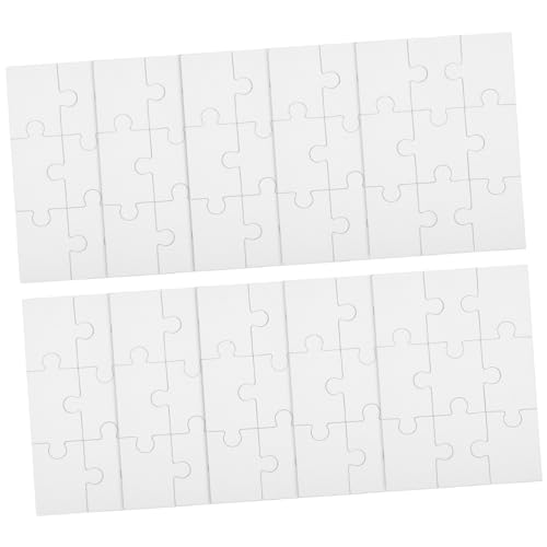 GARIOUANS 10 Blatt DIY Leere Puzzles zum Bemalen Blanko Puzzle für Kreatives Malen und Gestalten für DIY Aktivitäten und GARIOUANS 10 Blatt DIY Leere Puzzles zum Bemalen Blanko Puzzle für Kreatives Malen und Gestalten für DIY Aktivitäten und von GARIOUANS