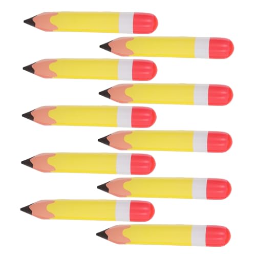 GARIOUANS 10stücke Aufblasbare Bleistift-ballon Pvc Party Dekoration Schulthema Geburtstagsfeier Indoor Outdoor Schulpartygeschenke Requisiten Für Schüler Und Klassenzimmer von GARIOUANS