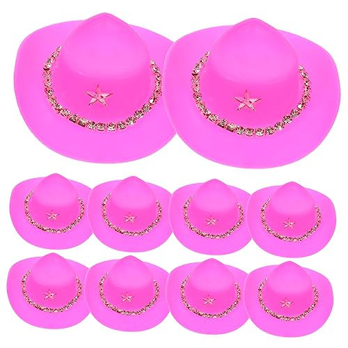 GARIOUANS 10 Stück Cowboyhutspielzeug Party Mini Kuhmädchenhüte Weiß Cowgirl Gefühlt Kuhmädchenhut Cowboyhut Für Kleiner Cowboyhut Entzückende Kleine Hüte Cowboyhut Für Puppen Plastik GARIOUANS 10 Stück Cowboyhutspielzeug Party Mini Kuhmädchenhüte Weiß Cowgirl Gefühlt Kuhmädchenhut Cowboyhut Für Kleiner Cowboyhut Entzückende Kleine Hüte Cowboyhut Für Puppen Plastik von GARIOUANS