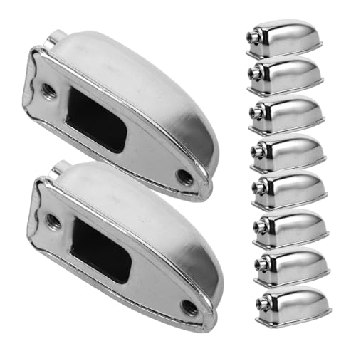 GARIOUANS 10 Stück Metall Snare Drum Lugs für Tom Trommel Zubehör Einseitig Montierte Drum Lugs Robuste und Verstellbare Halterungen für Verschiedene Trommelmarken und Modelle von GARIOUANS