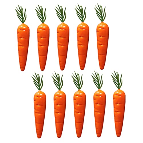 GARIOUANS 10 Stück Mini Karotten Dekorationen Realistische Miniaturgemüse für Puppenhäuser Küchen und DIY Projekte Künstliche Karotten für Festlichkeiten GARIOUANS 10 Stück Mini Karotten Dekorationen Realistische Miniaturgemüse für Puppenhäuser Küchen und DIY Projekte Künstliche Karotten für Festlichkeiten von GARIOUANS