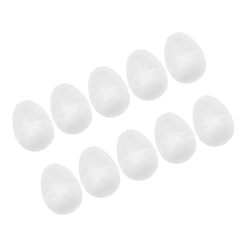 GARIOUANS 10 Stück Ostereier Eierfarben Ostern Ostereihalter Klare Ausfüllbare Ornamente Klares Leeres Ei Süßigkeiten-boxen Zu Ostern Osterparty Gefallen Befüllbares Ei Plastik Transparent von GARIOUANS