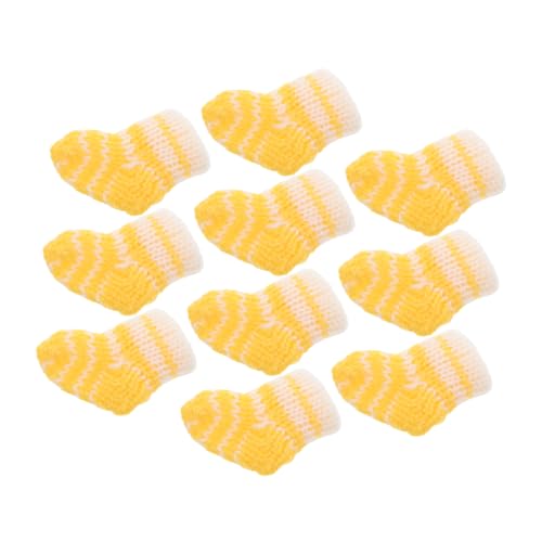 GARIOUANS 10 Stück Puppensocken Lustige Warme Socken Mini -puppenzubehör Socken Für Babypuppen Puppenkleidung Verkleiden Sich Puppenspielzeug Farbige Minisocken Mini-socken-Puppe Garn von GARIOUANS