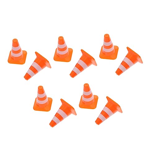 GARIOUANS 10 Stück Szenenzubehör für Straßensperren Zapfen im Freien kleine Verkehrskegel Sicherheitskegel Simulationsverkehrszeichen Straßenkegelspielzeug Plastik Orange GARIOUANS 10 Stück Szenenzubehör für Straßensperren Zapfen im Freien kleine Verkehrskegel Sicherheitskegel Simulationsverkehrszeichen Straßenkegelspielzeug Plastik Orange von GARIOUANS