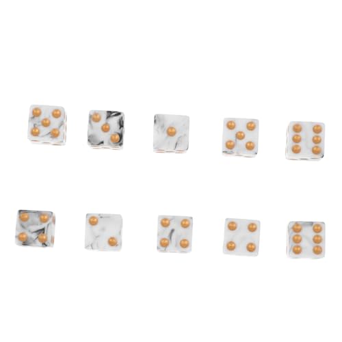 GARIOUANS 10stücke Spielwürfel Aus Acryl Für Bars Leicht Und Umweltfreundlich Für Indoor-Partys Gartenfeiern Mathespiele Und -Events Dekoration Für Familienfeiern Und Kneipen von GARIOUANS
