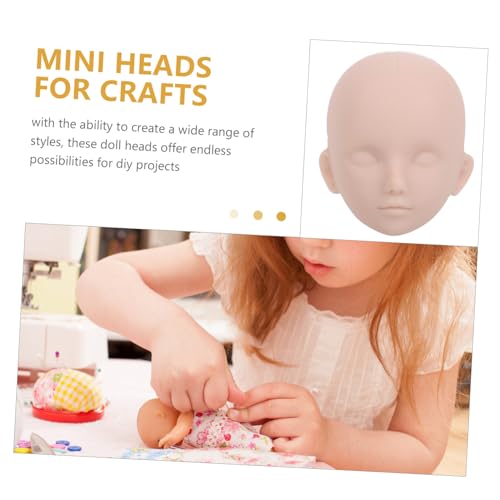 GARIOUANS 10 Stück Teiliges DIY Puppenköpfe mit Realistischen Augenöffnungen Glatter Oberfläche zum Schminken und Frisieren Vielseitig für Kreative Makeup Übungen und Spielzeugzubehör von GARIOUANS