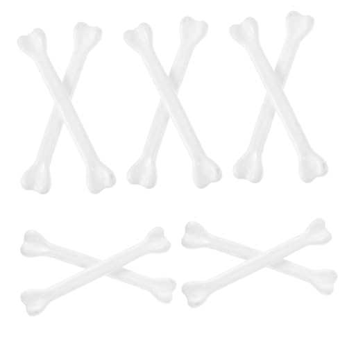GARIOUANS 10 Stück Teiliges Halloween Knochen Kunststoff Skelett Deko DIY Anhänger Zubehör für Party Kostüm Schmuck Gruselige Requisiten für Halloween und Cosplay GARIOUANS 10 Stück Teiliges Halloween Knochen Kunststoff Skelett Deko DIY Anhänger Zubehör für Party Kostüm Schmuck Gruselige Requisiten für Halloween und Cosplay von GARIOUANS