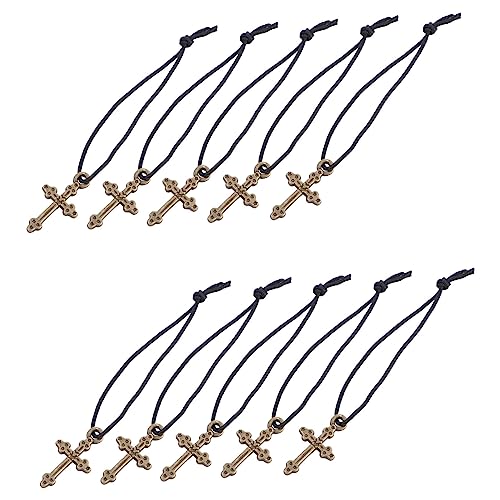 GARIOUANS 10 Stück Teiliges Kreuzanhänger Halskette für Puppen Elegantes Dekorationszubehör für Puppenoutfits für Geburtstagsgeschenke und Festlichkeiten für Kleine GARIOUANS 10 Stück Teiliges Kreuzanhänger Halskette für Puppen Elegantes Dekorationszubehör für Puppenoutfits für Geburtstagsgeschenke und Festlichkeiten für Kleine von GARIOUANS