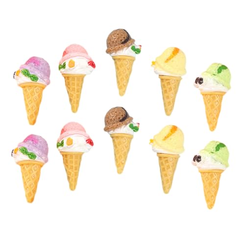 GARIOUANS 10 Stück Teiliges Künstliche Eistüten aus Resin Farbige Realistische Eiscreme Modelle als Fotorequisiten und Dekoration für Cafés Dessertdisplay Kinderspielzeug und Schaufenster GARIOUANS 10 Stück Teiliges Künstliche Eistüten aus Resin Farbige Realistische Eiscreme Modelle als Fotorequisiten und Dekoration für Cafés Dessertdisplay Kinderspielzeug und Schaufenster von GARIOUANS