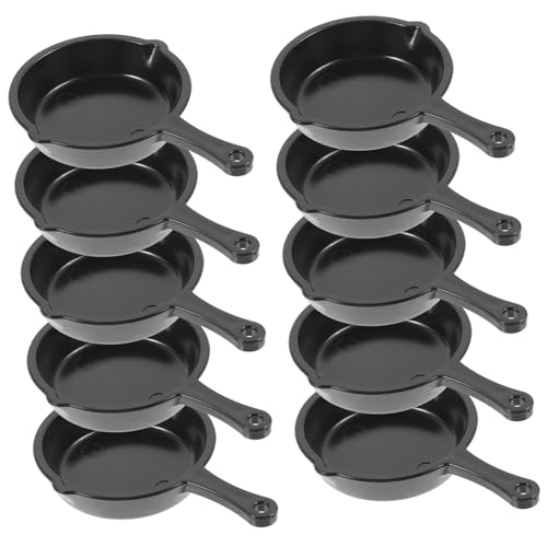 GARIOUANS 10 Stück Teiliges Miniatur Bratpfannen aus Kunststoff Realistische Miniatur Küchendeko für Puppenhaus Kreative DIY Kochgeschirr Modelle Leicht Detailgetreu für Mini Szenen und GARIOUANS 10 Stück Teiliges Miniatur Bratpfannen aus Kunststoff Realistische Miniatur Küchendeko für Puppenhaus Kreative DIY Kochgeschirr Modelle Leicht Detailgetreu für Mini Szenen und von GARIOUANS