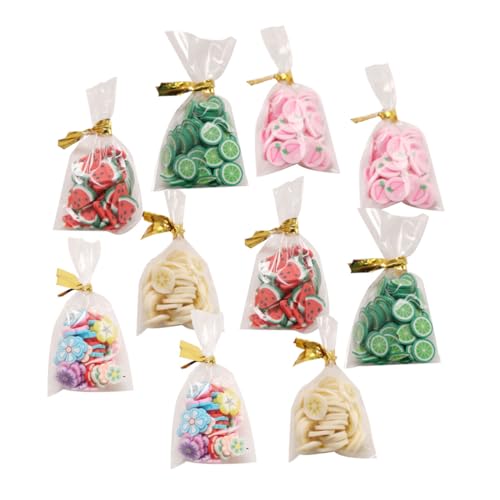 GARIOUANS 10 Stück Teiliges Miniatur Candy Deko Set Realistische Puppenhaus Süßigkeiten Taschen Leichtes Robustes Material Mini Haus Adornment für Spielessen Puppenhaus Deko DIY Basteln von GARIOUANS