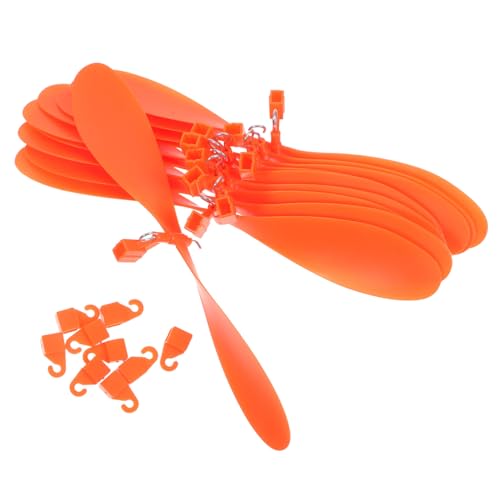 GARIOUANS 10 Stück Teiliges Modellflugzeug Propeller Zubehör Anpassbare Vane Blades für Tiger Hubschrauber Gleiter Gummiband Effiziente Luftwiderstandsreduktion für Wissenschaft und Rc von GARIOUANS