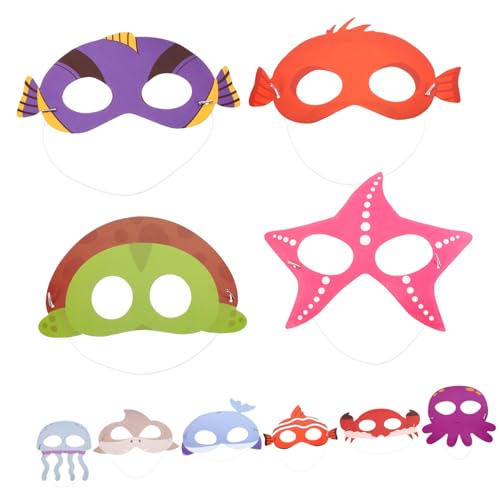 GARIOUANS 10 Stück Teiliges Ozeantiere Masken für Cosplay Partyzubehör für Halloween und Rollenspiele Lustige Tiermasken aus Hochwertigem Material für Vorschule und Kindergarten GARIOUANS 10 Stück Teiliges Ozeantiere Masken für Cosplay Partyzubehör für Halloween und Rollenspiele Lustige Tiermasken aus Hochwertigem Material für Vorschule und Kindergarten von GARIOUANS