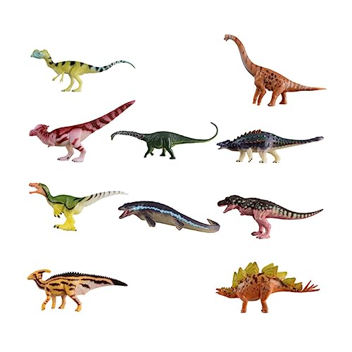 GARIOUANS 10 Stück Teiliges Realistische Dinosaurier Figuren aus Kunststoff Vielseitige Spielzeuge für Fantasie Dekoratives Element für Zuhause von GARIOUANS