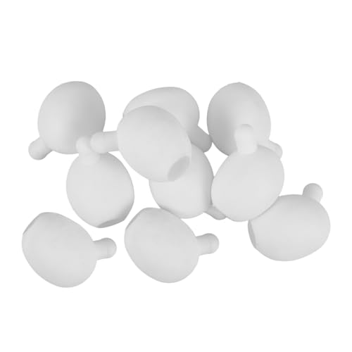 GARIOUANS 10 Stück Teiliges Squeeze Toy Silikon Bubble Insert Stressabbauendes mit Weichem Tragbarem Innenkern Fördert Feinmotorik und Hand Auge Koordination Weißes Zubehör für DIY Puppen von GARIOUANS
