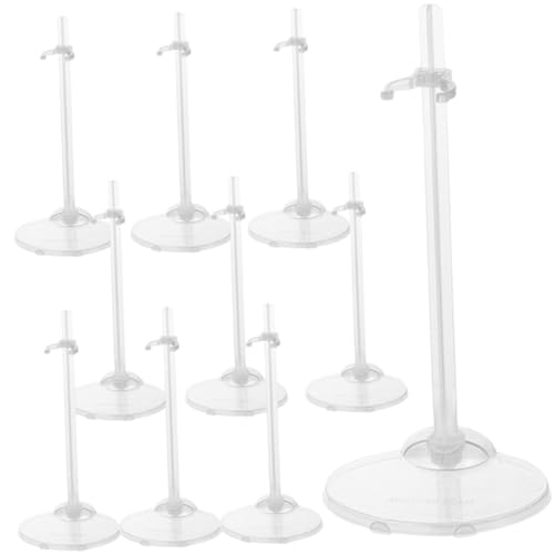 GARIOUANS 10 Stück Teiliges Transparentes Puppenständer Taillenklemme Stabiler Puppenhalter für Display und Spiel Breiter Sockel für Feste Standfestigkeit Geeignet für Sammler GARIOUANS 10 Stück Teiliges Transparentes Puppenständer Taillenklemme Stabiler Puppenhalter für Display und Spiel Breiter Sockel für Feste Standfestigkeit Geeignet für Sammler von GARIOUANS