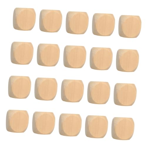 GARIOUANS 100 Stück Blanko Holzwürfel mit Abgerundeten Ecken Unbemalte Sechseitige Würfel für DIY Bastelprojekte Brettspiele Lernhilfe und Partybedarf Sichere Glatte Oberfläche Vielseitig GARIOUANS 100 Stück Blanko Holzwürfel mit Abgerundeten Ecken Unbemalte Sechseitige Würfel für DIY Bastelprojekte Brettspiele Lernhilfe und Partybedarf Sichere Glatte Oberfläche Vielseitig von GARIOUANS