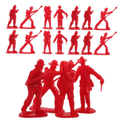 GARIOUANS 100 Stück Feuerwehrmann Figuren Realistische Feuerwehr Action Figuren für Kreative Spielzeiten und Geburtstagsdekorationen von GARIOUANS