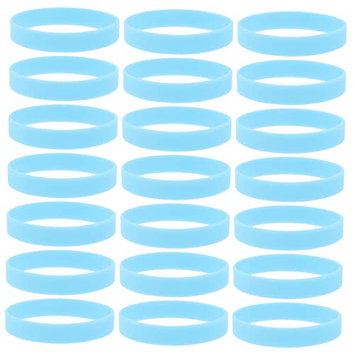 GARIOUANS 100 Stück Leuchtende Silikonarmbänder Glow in The Dark Flexible Hautfreundliche Wristbands Langlebig Brillantes Nachtlicht für Partygeschenke und Events Nachtleuchtendes Armband von GARIOUANS