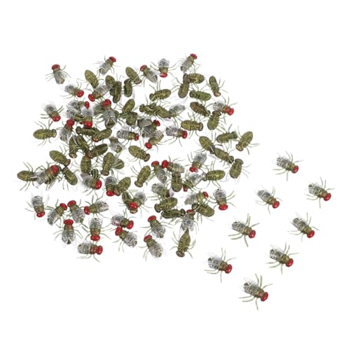 GARIOUANS 100 Stück Realistische Kunststoff Fliegen Insektenmodelle Simulation Gruselige Insekten für Halloween Party Dekoration und Streiche Gefälschte Krabbeltiere GARIOUANS 100 Stück Realistische Kunststoff Fliegen Insektenmodelle Simulation Gruselige Insekten für Halloween Party Dekoration und Streiche Gefälschte Krabbeltiere von GARIOUANS