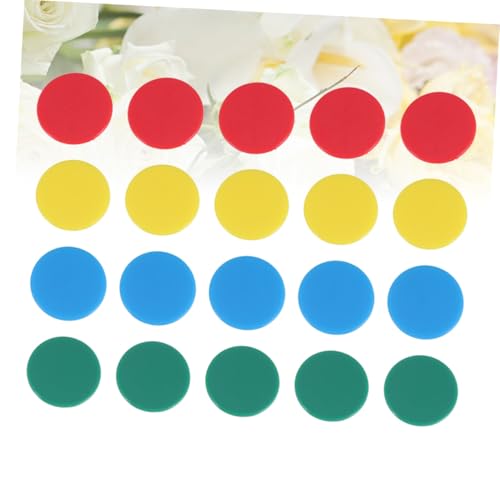 GARIOUANS 100 Stück Runde Acryl spielchips Farbiges Zählmaterial Lernchips für Kindergarten Mathe Bingo Zubehör Farben für Schule und Zuhause von GARIOUANS