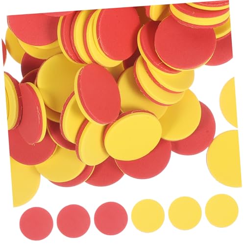 GARIOUANS 100 Stück Teiliges Bunte Eva Lernzähler Zweifarbig für Vorschule und Grundschule Pädagogisches für Zählen Rechnen Sortieren und Mustererkennung Sicher und Vielseitig für Zuhause von GARIOUANS