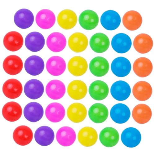 GARIOUANS 100 Stück Teiliges Bunter Kunststoffbälle für Pädagogisches Leichte Langlebige Spielbälle für Bällebäder und Poolspiele für Geburtstagsgeschenke und Freizeitspaß von GARIOUANS