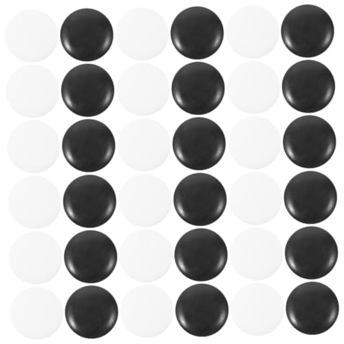 GARIOUANS 100 Stück Teiliges Go Spielsteine aus Strapazierfähigem Resin Kompakte Schwarze und Weiße Spielsteine Robustes Go Brettspiel Zubehör für Freizeit und Schule von GARIOUANS