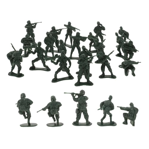GARIOUANS 100 Stück Teiliges Mini Soldaten Modell Spielset Detailreiche Miniatur Soldaten Figuren aus Robustem Kunststoff Vielseitig für Dekoration und Spiel Kompakt Stabil Realistisch von GARIOUANS