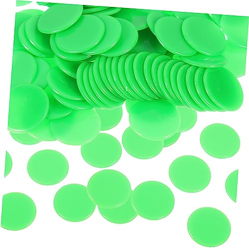 GARIOUANS 100 Stück Teiliges Solide Grüne Bingo Chips aus Robustem Glatte Kanten Langlebige Spielsteine für Bingo Poker und Zählchips als Partyzubehör und Brettspielmarker GARIOUANS 100 Stück Teiliges Solide Grüne Bingo Chips aus Robustem Glatte Kanten Langlebige Spielsteine für Bingo Poker und Zählchips als Partyzubehör und Brettspielmarker von GARIOUANS