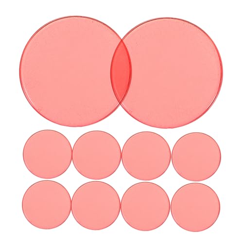 GARIOUANS 100 Stück Transparente Bingo Chips Halbtransparent Rote Zählmarker für Mathe und Frühe Bildung Lernhilfen für Spiele und Aktivitäten Leicht zu Reinigen Lagern GARIOUANS 100 Stück Transparente Bingo Chips Halbtransparent Rote Zählmarker für Mathe und Frühe Bildung Lernhilfen für Spiele und Aktivitäten Leicht zu Reinigen Lagern von GARIOUANS