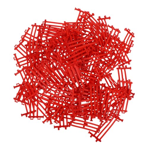 GARIOUANS 100 Stück Zaun Für Spielzeugzubehör Streikposten Pferd Bauernhof Zaun Feenhafter Gartenzaun -nutztiere Miniatur-lattenzäune Panel Kleiner Zaun Braun Plastik von GARIOUANS