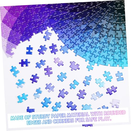 GARIOUANS 1000 Stück Teiliges Farbverlauf Puzzle für Erwachsene Rundes Regenbogen papierpuzzle Herausforderndes und Sicheres Jigsaw Puzzle mit Klarer Farbabstufung Präzise Geschnitten für von GARIOUANS