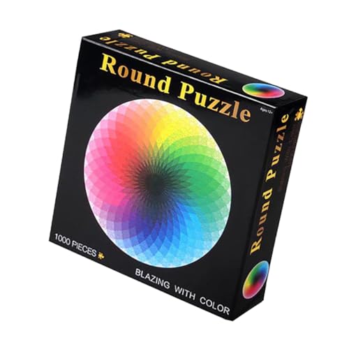 GARIOUANS 1000 Stück Teiliges Rundes Puzzle Pädagogisches Jigsaw Lernspielzeug für Erwachsene und Stressabbauendes Buntes Puzzle zur Frühen Langlebiges Material GARIOUANS 1000 Stück Teiliges Rundes Puzzle Pädagogisches Jigsaw Lernspielzeug für Erwachsene und Stressabbauendes Buntes Puzzle zur Frühen Langlebiges Material von GARIOUANS
