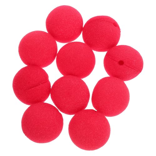 GARIOUANS 10Stücke Clown Nase Prop Rote Schwammkugeln für Kostüm Karneval Halloween und Cosplay Lustige Clown Kostüm Accessoires für Mottopartys und Rollenspiele GARIOUANS 10Stücke Clown Nase Prop Rote Schwammkugeln für Kostüm Karneval Halloween und Cosplay Lustige Clown Kostüm Accessoires für Mottopartys und Rollenspiele von GARIOUANS