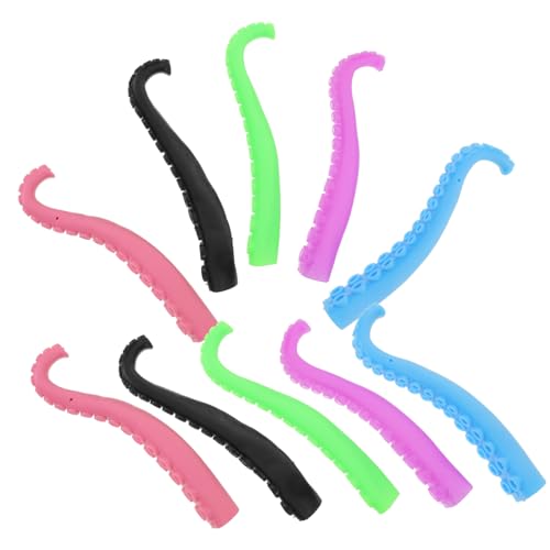 GARIOUANS 10Stücke Fingerpuppen aus Kunststoff Kreative Octopus Tentakel Spielzeuge für Party Mitbringsel Zufälligen Farben von GARIOUANS