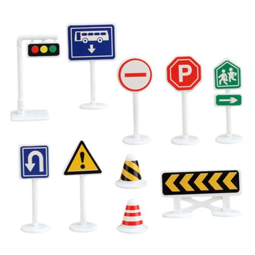 GARIOUANS 10Stücke Verkehrszeichen für Lernspielzeug zur Verkehrserziehung mit Straßensperren und Straßenmodellen Fördert Kreatives und Eltern Interaktion GARIOUANS 10Stücke Verkehrszeichen für Lernspielzeug zur Verkehrserziehung mit Straßensperren und Straßenmodellen Fördert Kreatives und Eltern Interaktion von GARIOUANS