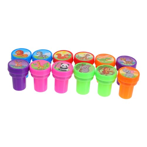 GARIOUANS 12 Stück Cartoon-tierrobbe Stempel Für Schreibwaren Stempelset Für Lehrer Kindermarken Partyzubehör Für Dschungeltiere Malstempel Für Stempel Malen Lehrerstempel Plastik GARIOUANS 12 Stück Cartoon-tierrobbe Stempel Für Schreibwaren Stempelset Für Lehrer Kindermarken Partyzubehör Für Dschungeltiere Malstempel Für Stempel Malen Lehrerstempel Plastik von GARIOUANS