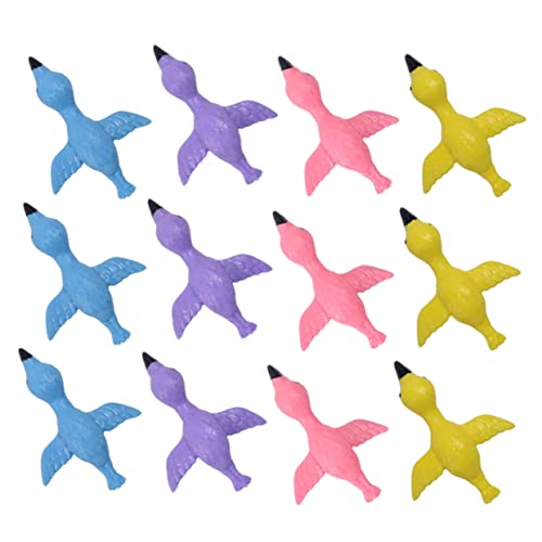 GARIOUANS 12 Stück Flamingo Finger Lustige Elastische Wurfspielzeuge für Sicheres TPR Material für Eltern Junge Mädchen und Unterhaltsam für Kinderpartys und Spielnachmittage von GARIOUANS