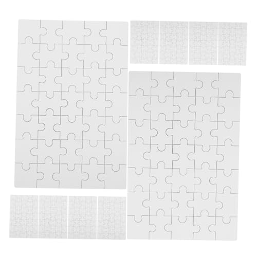 GARIOUANS 12 Stück Leere Puzzles Weißes Puzzle Transferpuzzle selber Machen Sublimationszubehör Sublimationsrätsel für Blanko-Puzzle für Thermotransfer Puzzlespielzeug Holz von GARIOUANS