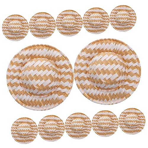 GARIOUANS 12 Stück Puppe Strohhut Mini-Hut-DIY-Requisite Gewebte Hutverzierung Foto -Prop -zubehör Puppenmütze Selber Machen DIY Strohhüte Gewebtes Hutdekor Kleiner Bastelhut Toilettenpapier GARIOUANS 12 Stück Puppe Strohhut Mini-Hut-DIY-Requisite Gewebte Hutverzierung Foto -Prop -zubehör Puppenmütze Selber Machen DIY Strohhüte Gewebtes Hutdekor Kleiner Bastelhut Toilettenpapier von GARIOUANS