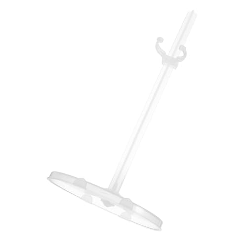 GARIOUANS 12 Stück Puppenständer doll Accessories Puppenhalter Puppenunterstützung Puppenaufbewahrungsständer Stand unser Puppen unterstützen Stützrahmen für Puppen Plastik Transparent von GARIOUANS