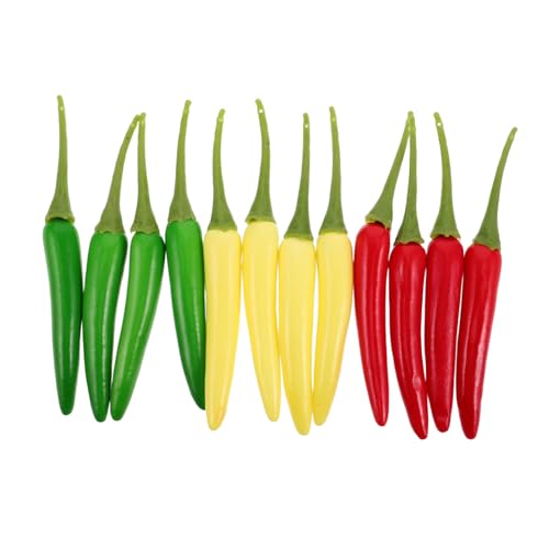 GARIOUANS 12 Stück Simuliertes Paprika Modell Chili Pfeffer Charme Foto Requisiten Gemüse Ornamente Simulation Gemüse Chili Pfeffer Modell Künstliches Essen Zur Dekoration GARIOUANS 12 Stück Simuliertes Paprika Modell Chili Pfeffer Charme Foto Requisiten Gemüse Ornamente Simulation Gemüse Chili Pfeffer Modell Künstliches Essen Zur Dekoration von GARIOUANS