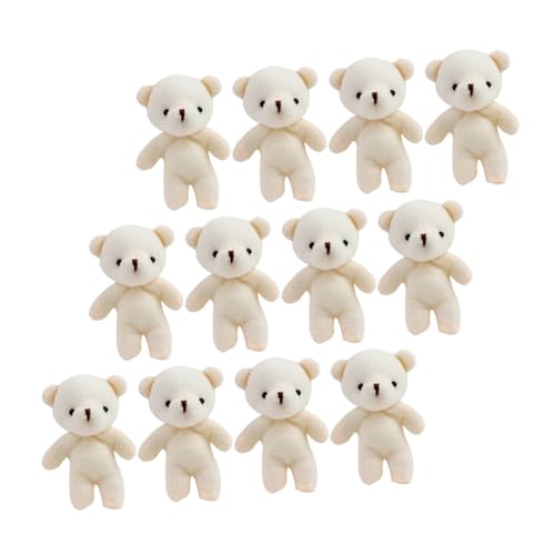 GARIOUANS 12 Stück Teiliges Anhänger Niedliche Cartoon Stofftier Deko Kleine Bären Puppen für DIY Basteln Puppenhaus Schreibtischdeko und GARIOUANS 12 Stück Teiliges Anhänger Niedliche Cartoon Stofftier Deko Kleine Bären Puppen für DIY Basteln Puppenhaus Schreibtischdeko und von GARIOUANS