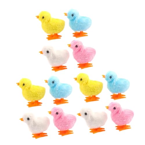 GARIOUANS 12 Stück Teiliges Aufziehspielzeug Kuscheliges mechanisches Hühnchen Buntes Springendes Küken für Junge Mädchen Katzen Haustiere GARIOUANS 12 Stück Teiliges Aufziehspielzeug Kuscheliges mechanisches Hühnchen Buntes Springendes Küken für Junge Mädchen Katzen Haustiere von GARIOUANS