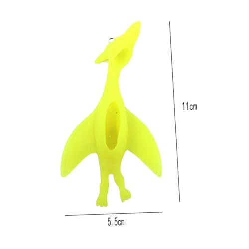 GARIOUANS 12 Stück Teiliges Dinosaurier Fingerspielzeug aus Elastischem Gummi Fliegende Schleuder Spielzeuge in Zufälligen Farben Kindersicheres Stretch für Kindergeburtstag Zufällige Farbe von GARIOUANS
