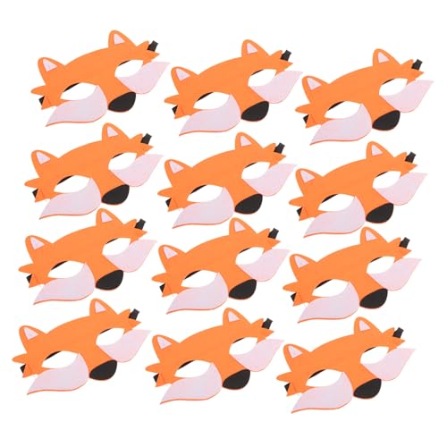 GARIOUANS 12 Stück Teiliges Halbgesichts Wolfs Masken aus Filz für Realistische Tierkostüm Masken für Halloween Kostümparty Klassenzimmer Aktivitäten und Rollenspiele GARIOUANS 12 Stück Teiliges Halbgesichts Wolfs Masken aus Filz für Realistische Tierkostüm Masken für Halloween Kostümparty Klassenzimmer Aktivitäten und Rollenspiele von GARIOUANS