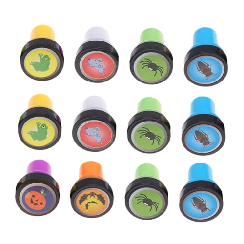 GARIOUANS 12 Stück Teiliges Halloween Stempel für Kreative Siegel mit Spinne Kürbis Fledermaus Motiven Vielseitig für Halloween Karneval und Festivals Langlebiges für Partyspaß GARIOUANS 12 Stück Teiliges Halloween Stempel für Kreative Siegel mit Spinne Kürbis Fledermaus Motiven Vielseitig für Halloween Karneval und Festivals Langlebiges für Partyspaß von GARIOUANS