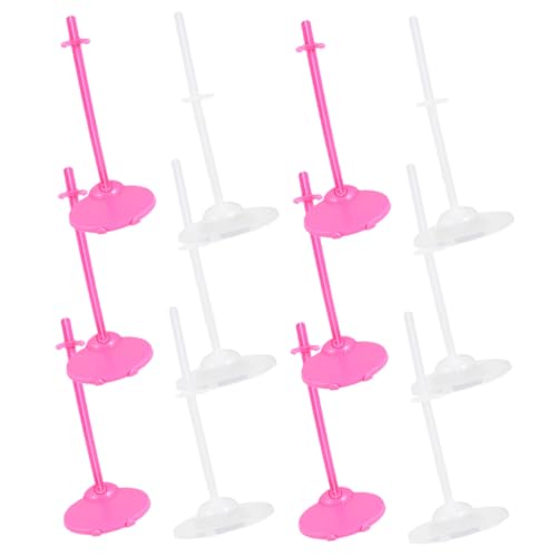 GARIOUANS 12 Stück Teiliges Kunststoff Doll Rack mit Transparenten und Rosa Clips Stabiler Halter für Actionfiguren und Spielzeugpuppen für Puppenzubehör und Kinderzimmer GARIOUANS 12 Stück Teiliges Kunststoff Doll Rack mit Transparenten und Rosa Clips Stabiler Halter für Actionfiguren und Spielzeugpuppen für Puppenzubehör und Kinderzimmer von GARIOUANS