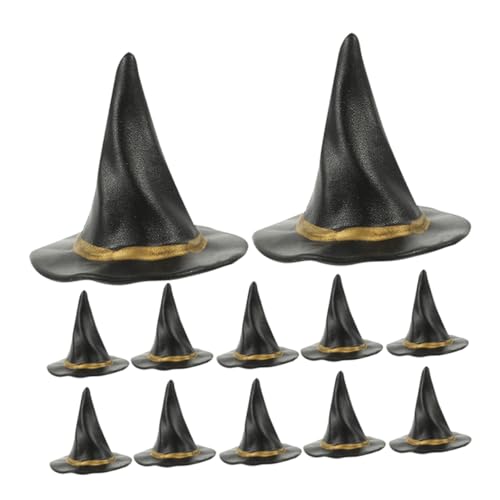 GARIOUANS 12 Stück Teiliges Mini Hexenhut Schwarz Kleine Hexenhut Dekorationen für Halloween Party Flaschen Deko DIY Miniatur Puppen Zubehör Gastgeschenke GARIOUANS 12 Stück Teiliges Mini Hexenhut Schwarz Kleine Hexenhut Dekorationen für Halloween Party Flaschen Deko DIY Miniatur Puppen Zubehör Gastgeschenke von GARIOUANS